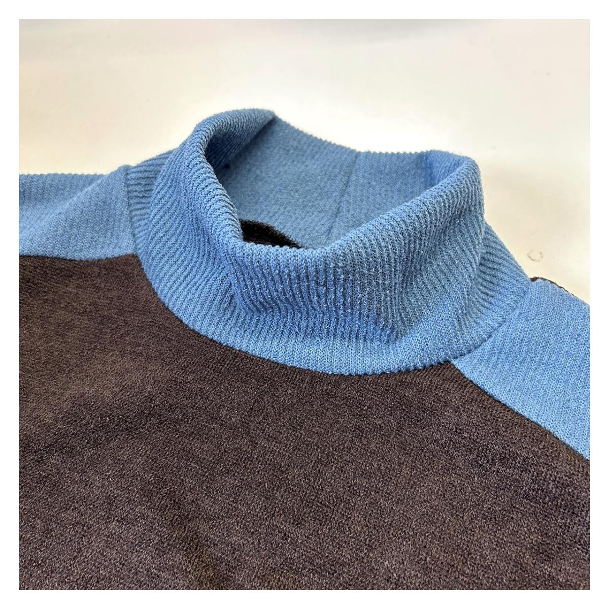 3Lお買い得4枚アソートレース切替え　タートルネック　ゆったりチュニック