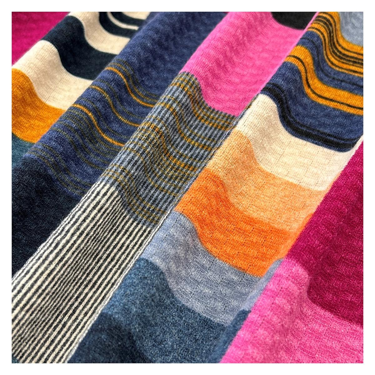 4L春物　パッチワーク柄プリント　BIGチュニック