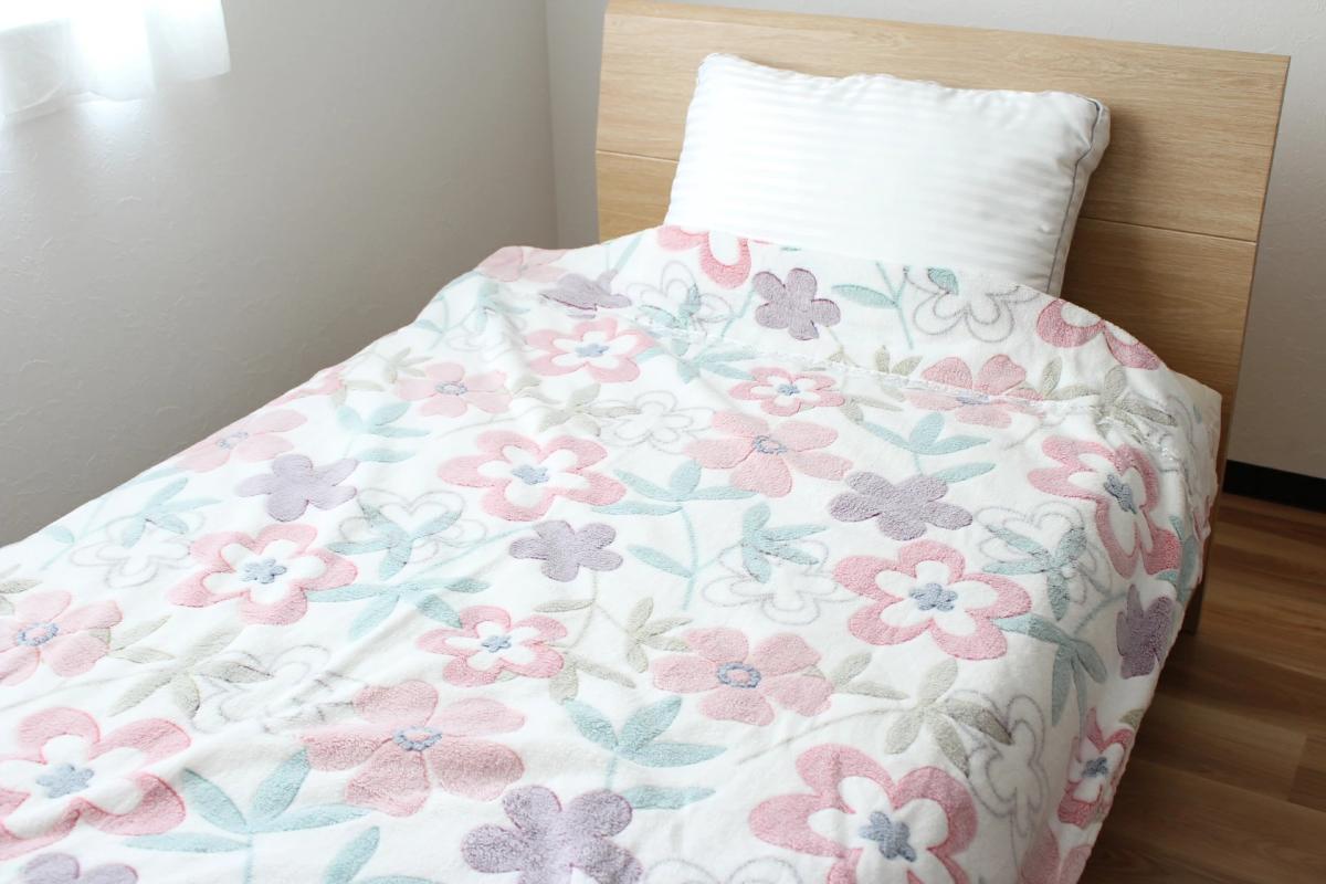 オールシーズンケット 大花柄