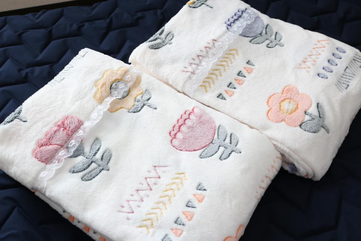 オールシーズンケット ガーデン柄