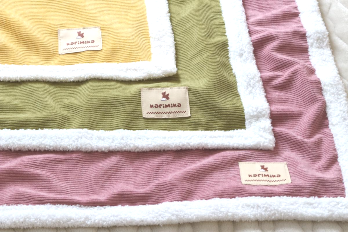 コールテンブランケット　ひざ掛け