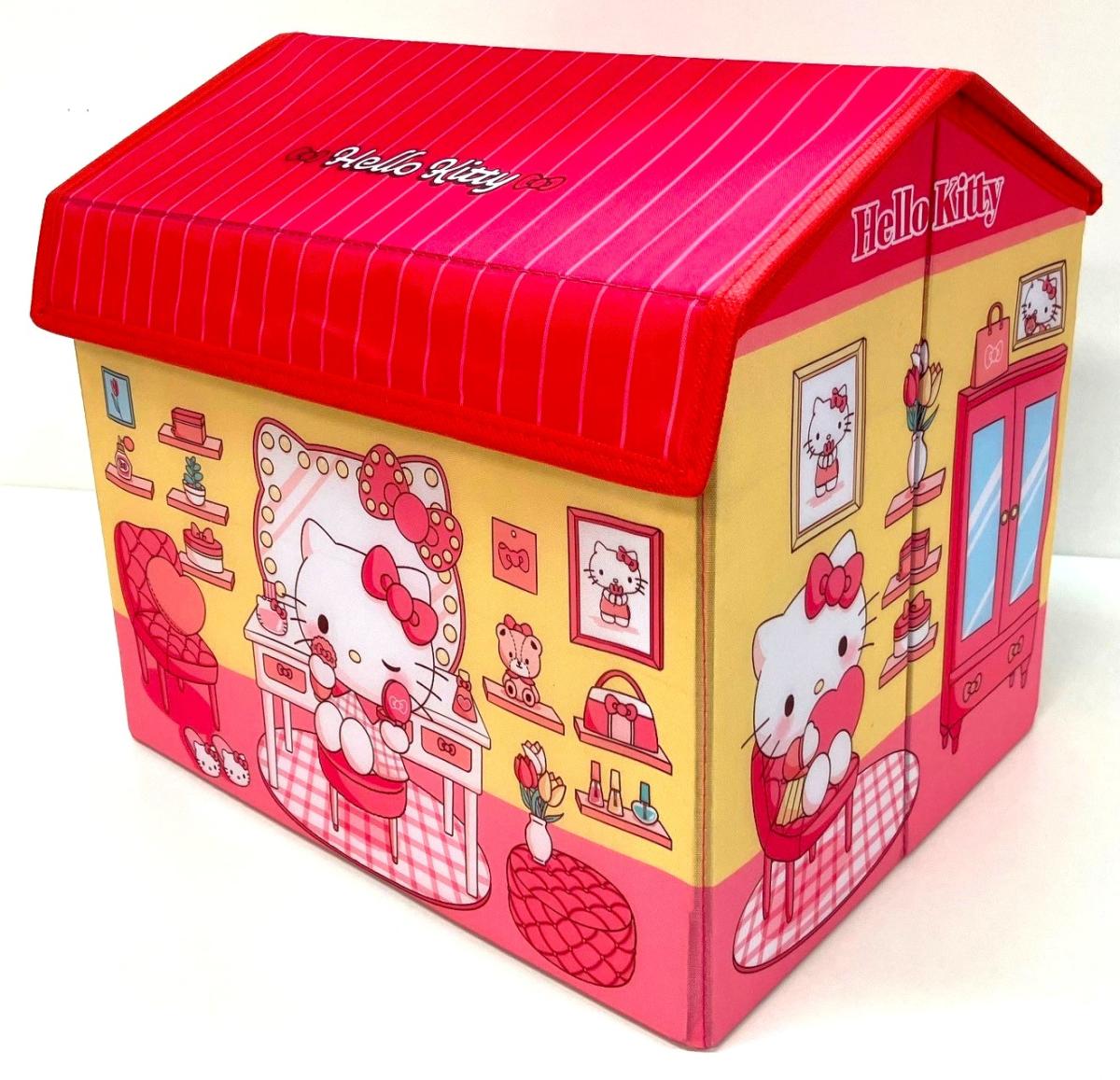新品　サンリオ　ハローキティ　レアHELLO KITTY 家形収納　BOX Caumeri サンリオおうち型収納ケース/詳細