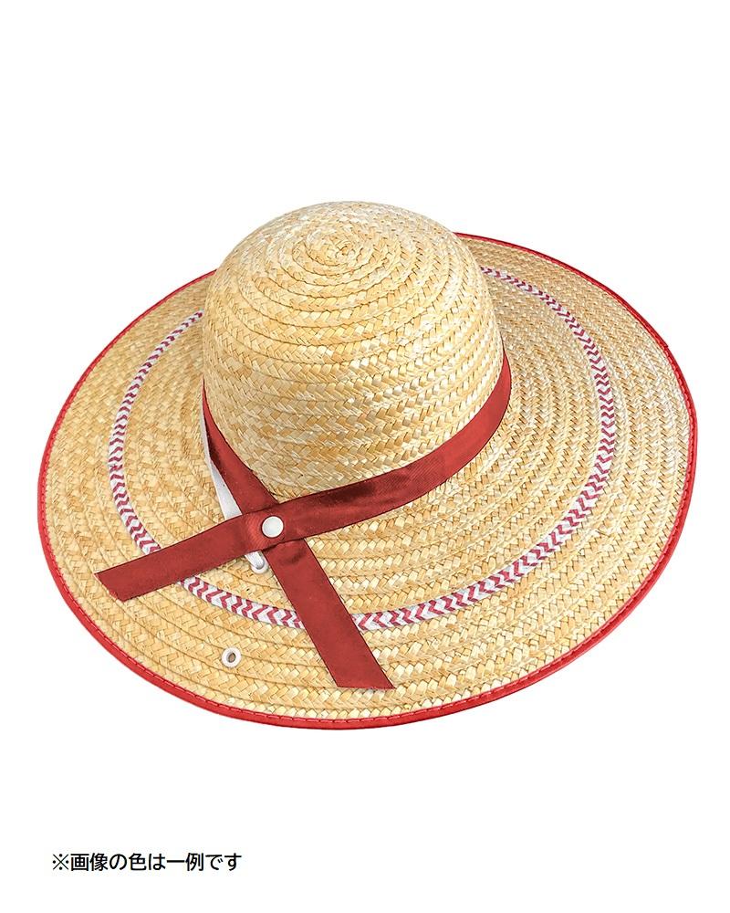 婦人　麦わら帽子カラー