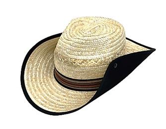 紳士　麦わら帽子DX 日よけ付