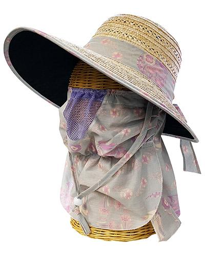 婦人　麦わら帽子DX マスク付