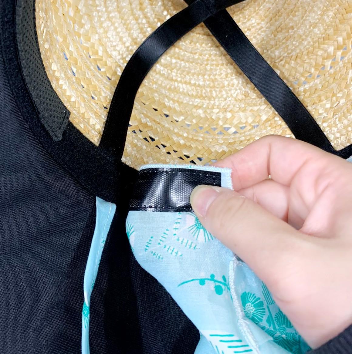 婦人　麦わら帽子DX マスク付