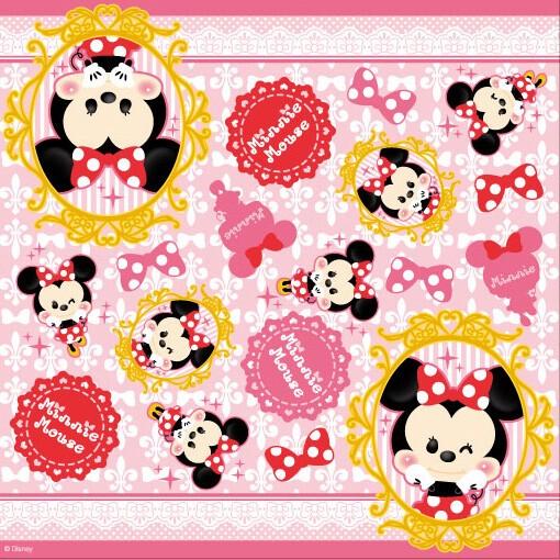 56087 ランチクロス ミニー ディズニー ミラー柄 キャラクター ナフキン