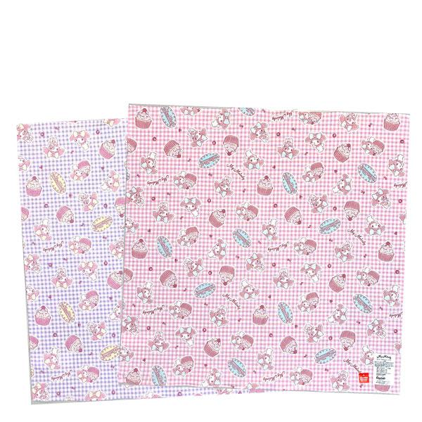 ランチクロス ナフキン マイメロディ チェック2柄 サンリオ パープル ピンク