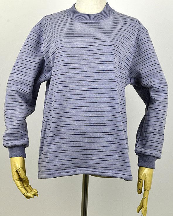 裏起毛カスリボーダートレーナー