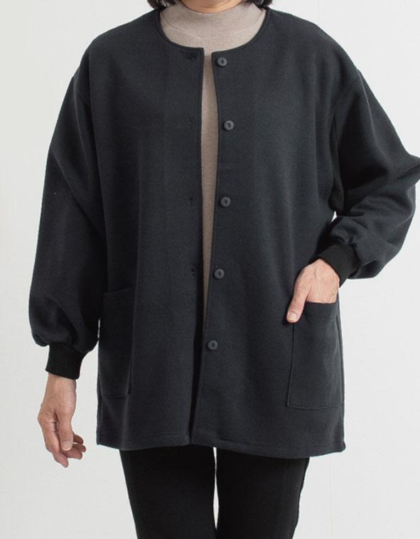 モクロディ背フリーススモック