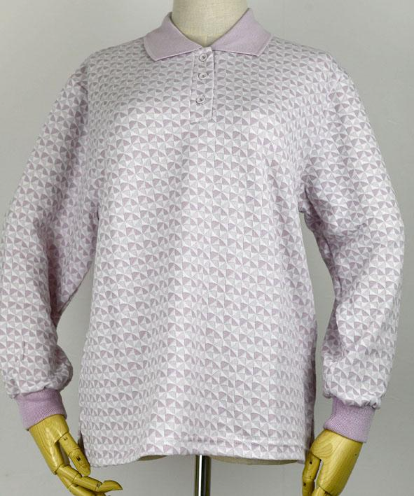 ＬＬ寸手裏剣ジャガード長袖ポロ