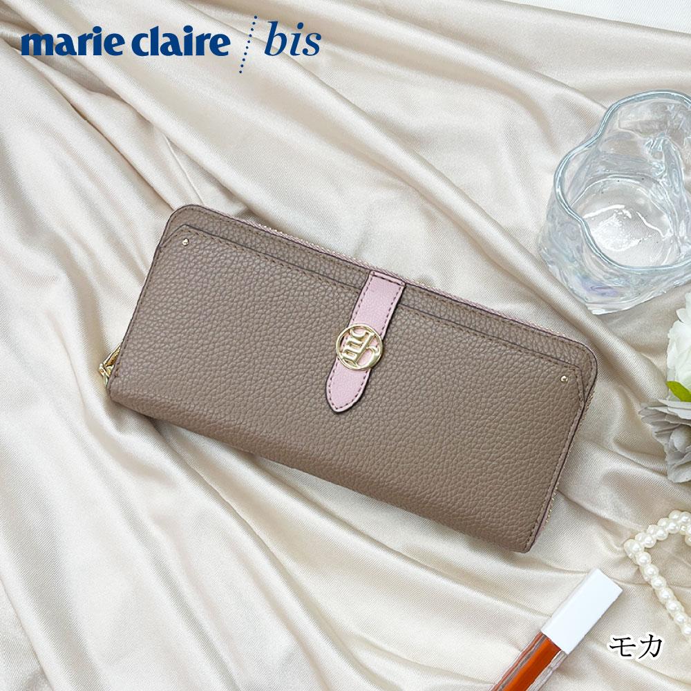 marie claire/bis ルナ ラウンドファスナー長財布 レディース財布