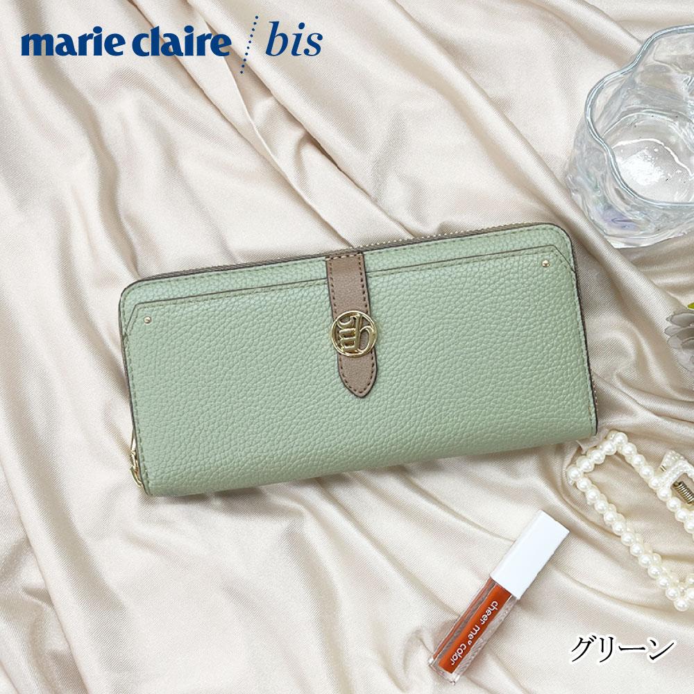 marie claire/bis ルナ ラウンドファスナー長財布 レディース財布