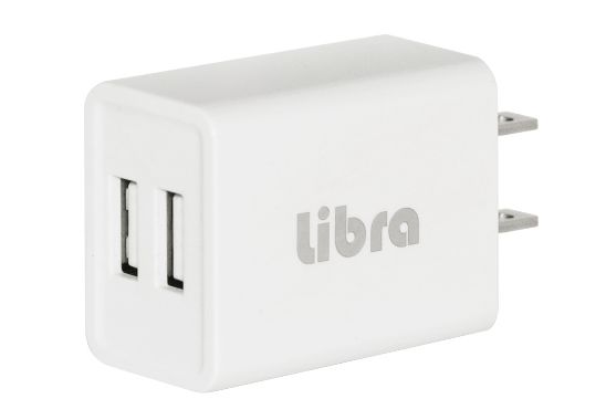 【10個セット】Libra　2.1Ａ ２ポートAC-USB充電器　ユーキャン様でも採用されています