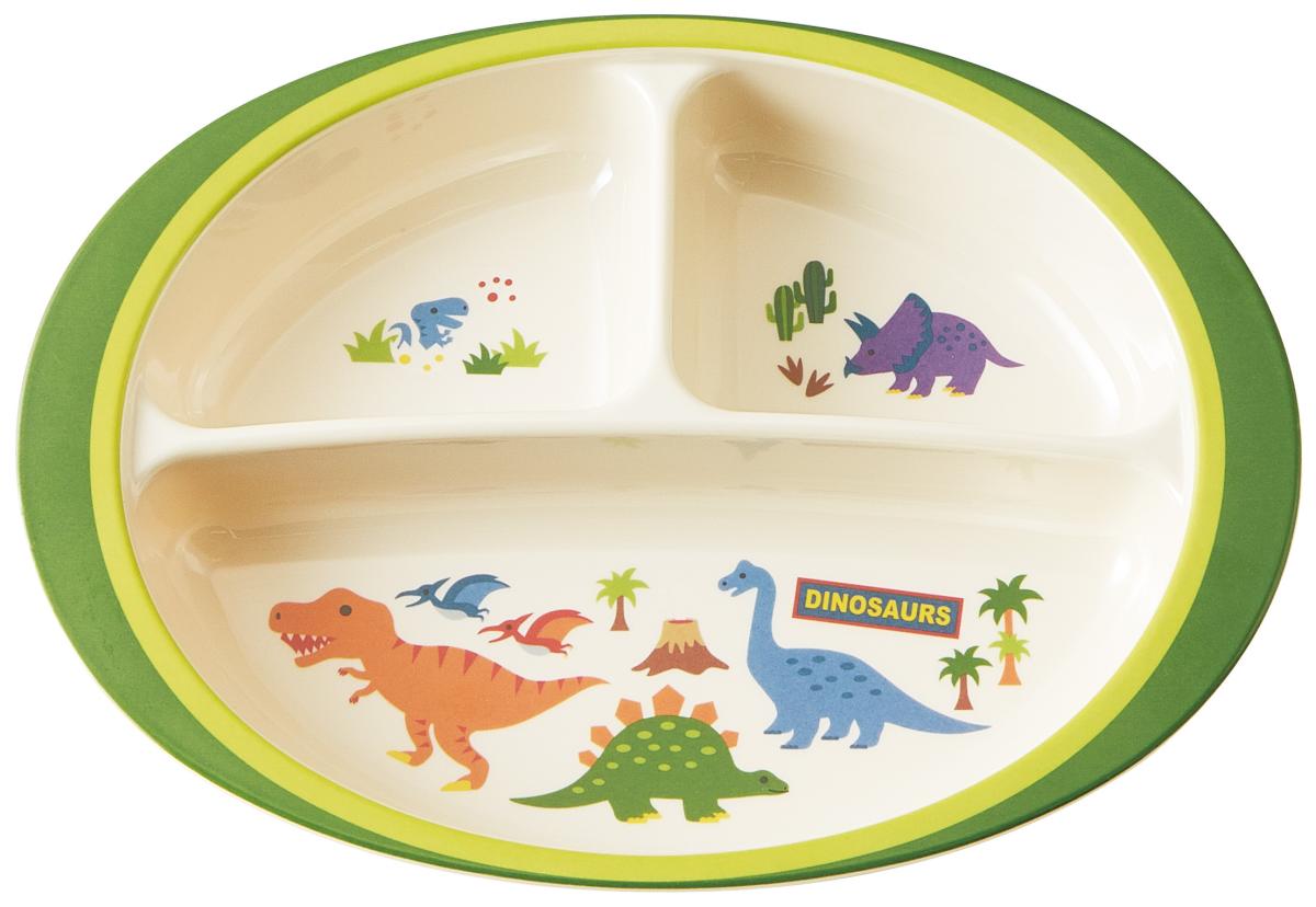 メラミン製ランチプレート  ディノサウルス／M370_457012