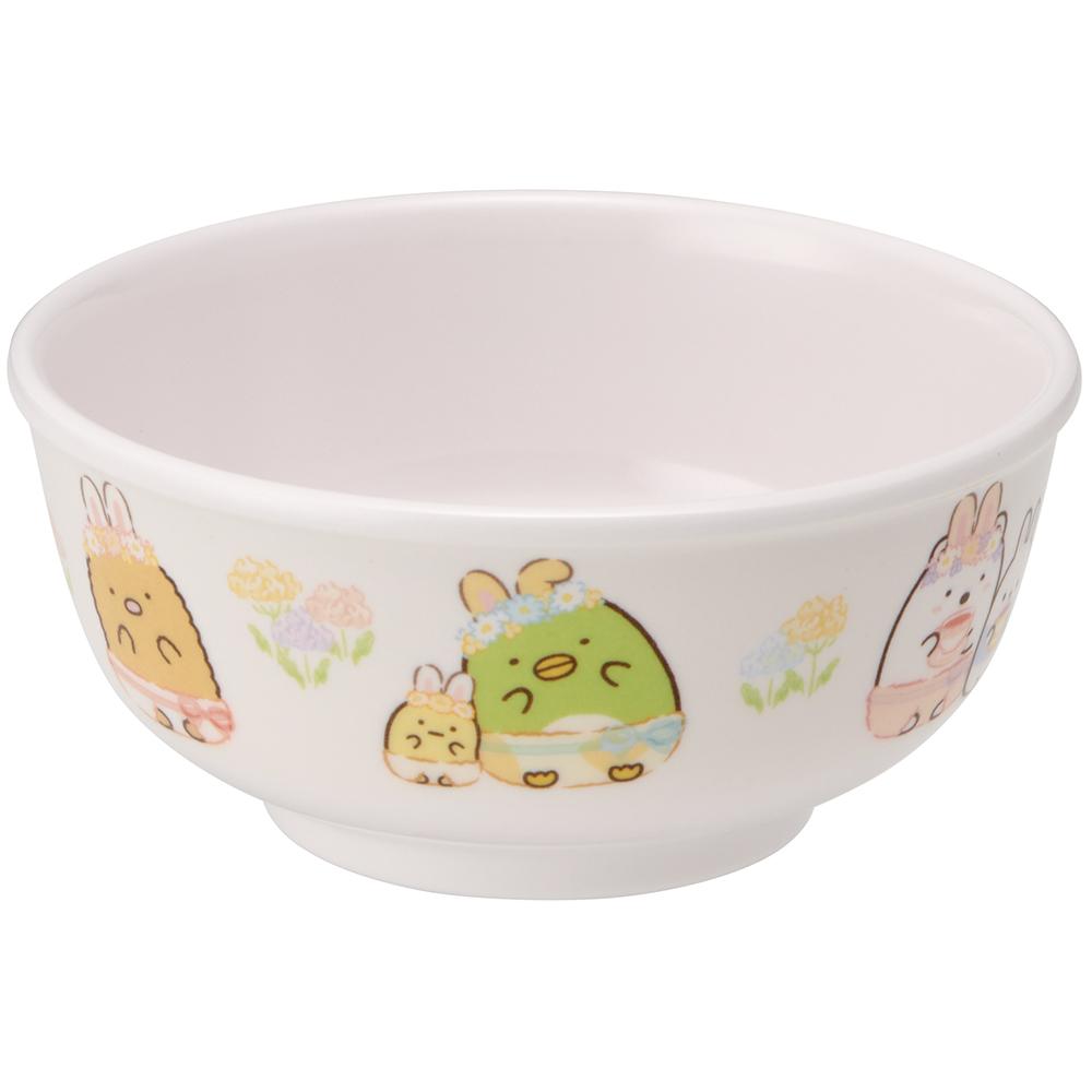 メラミン製茶碗  すみっコぐらし　うさぎのおにわ／M320_590801