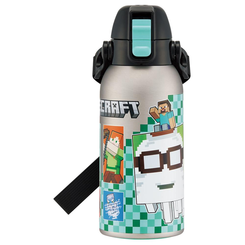 【スケーター】 ショルダーベルト付ダイレクトステンレスボトル 600ml 【Minecraft 26