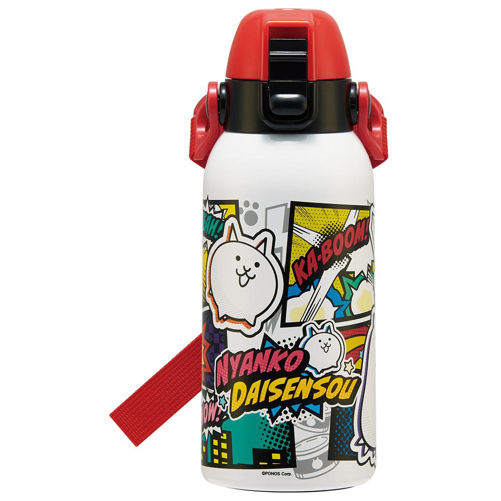 【スケーター】 ショルダーベルト付ダイレクトステンレスボトル 600ml 【にゃんこ大戦争 26】