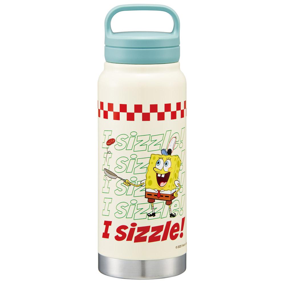 【スケーター】 スクリューハンドル付マグボトル 500ml 【スポンジ・ボブ_hungry】 スケー