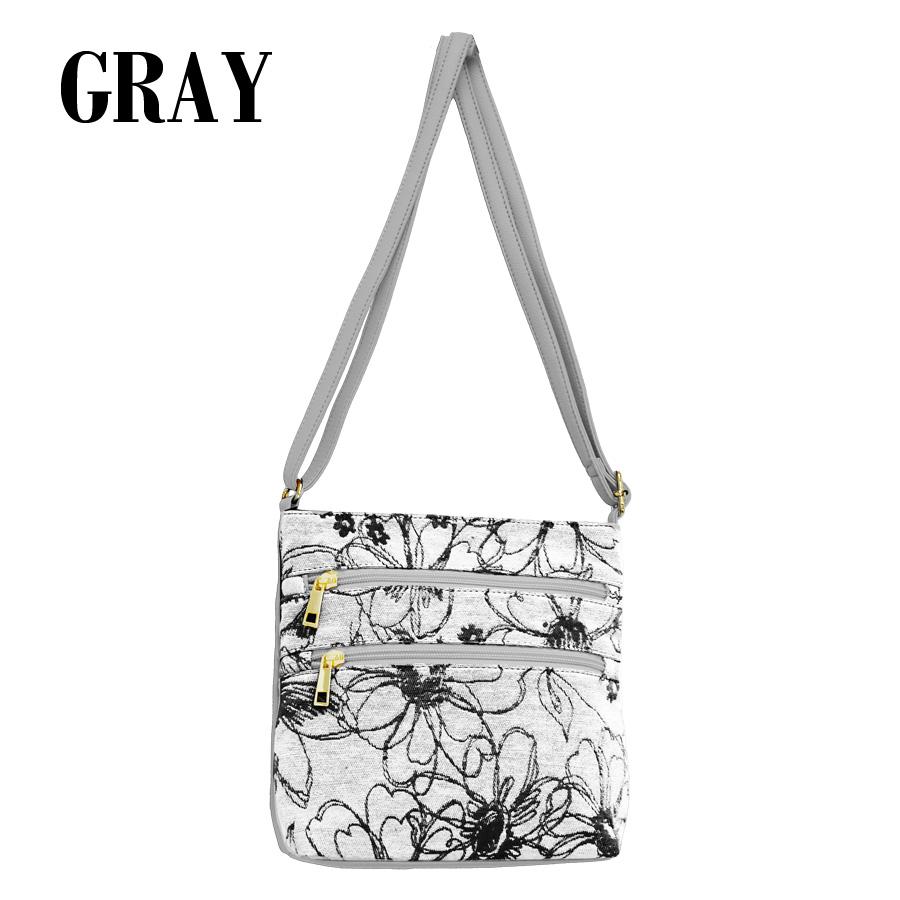 ミセス 花柄  軽量 ショルダー トート 手提げ バッグ ブラック イエロー グレー 春