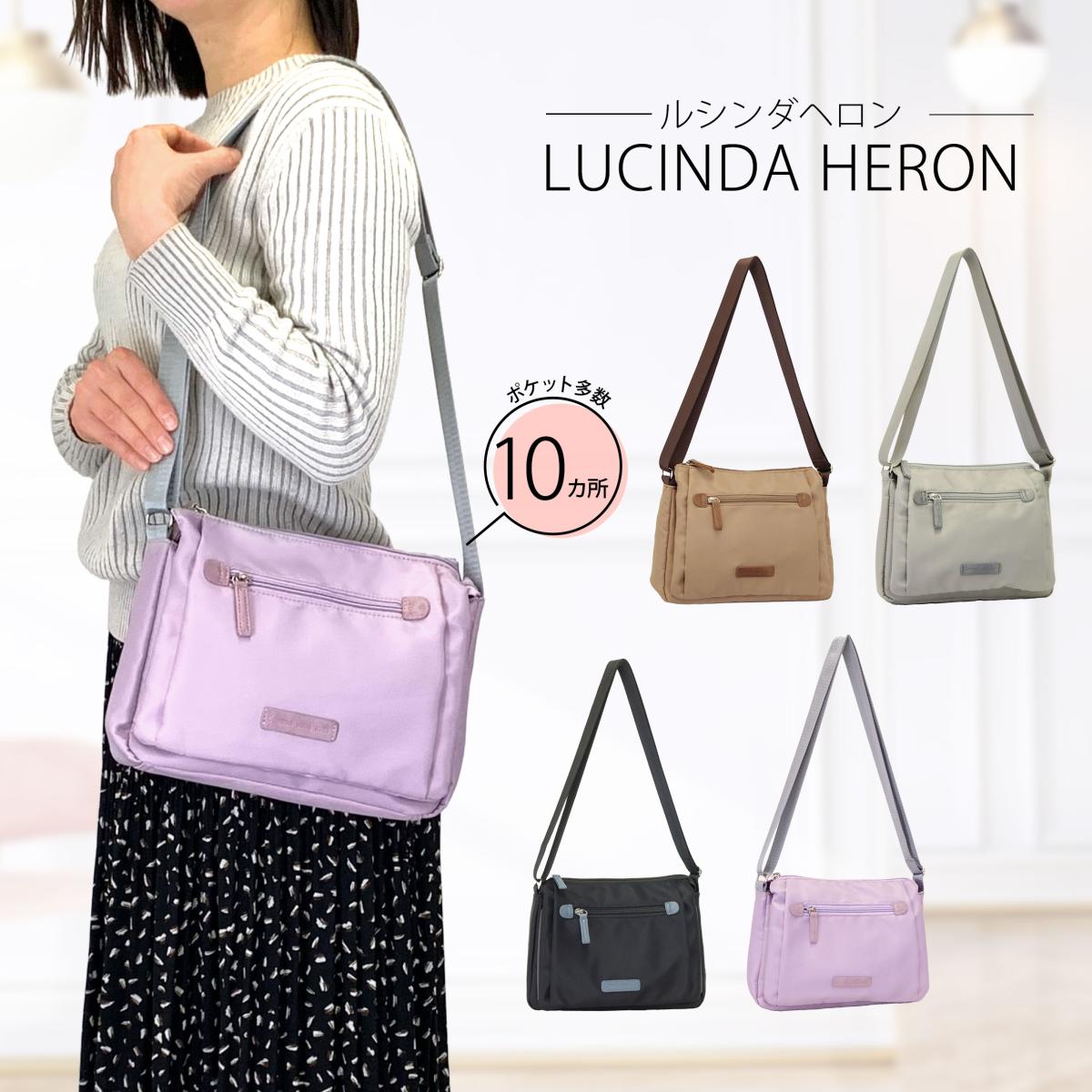 ミセス バッグ ショルダー 多機能 軽量 シンプル  無地  ブラック ピンク キャメル