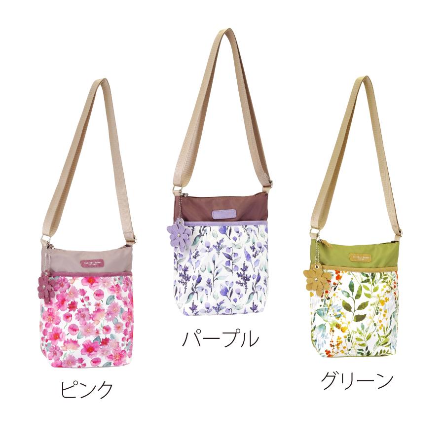 ミセス  トート バッグ  ショルダー 花柄 春 フラワー ピンク パープル グリーン