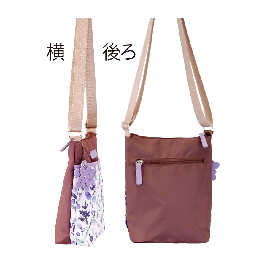 ミセス  トート バッグ  ショルダー 花柄 春 フラワー ピンク パープル グリーン
