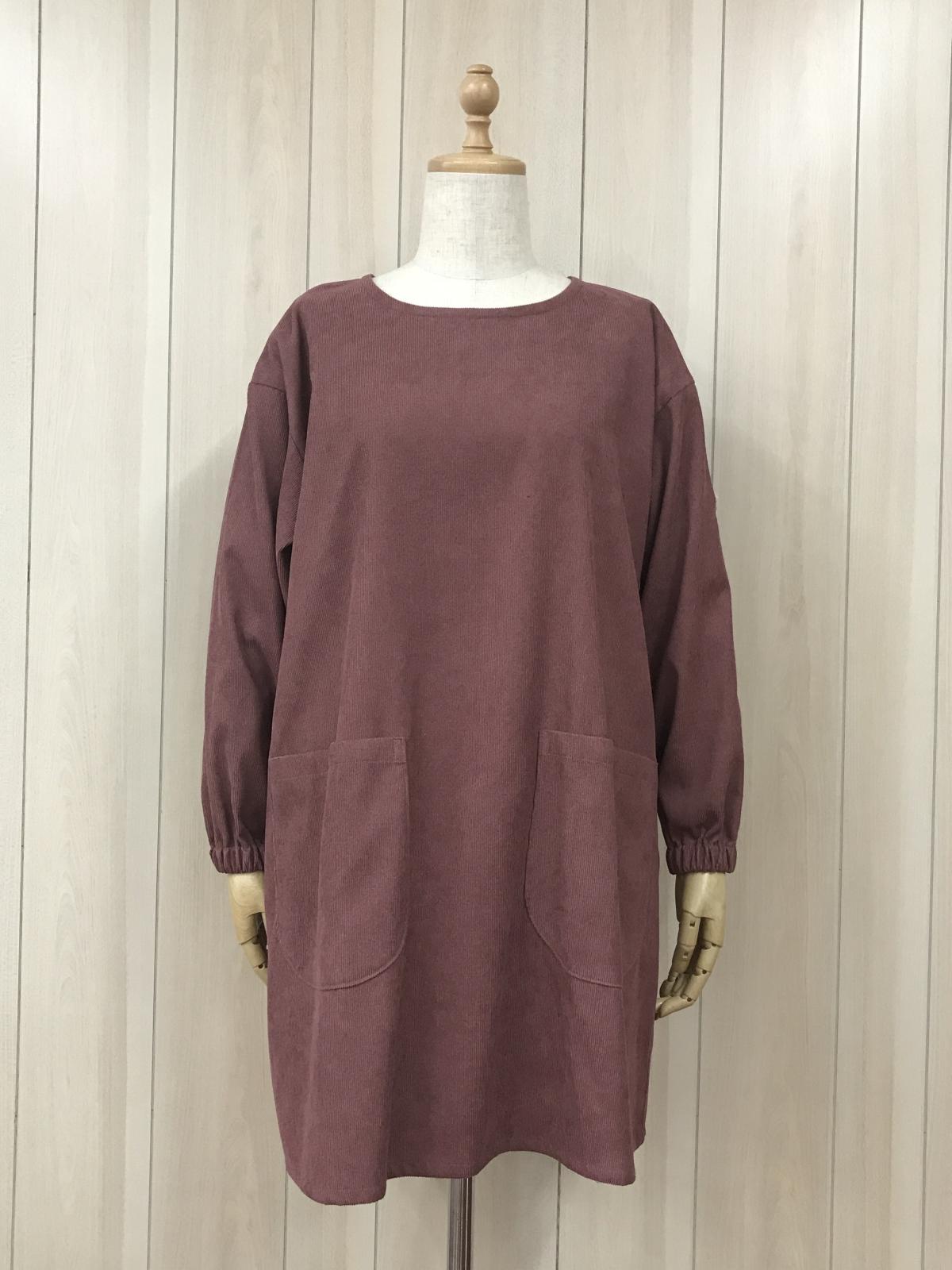 割烹着 細コール起毛　アニマル　カッポー