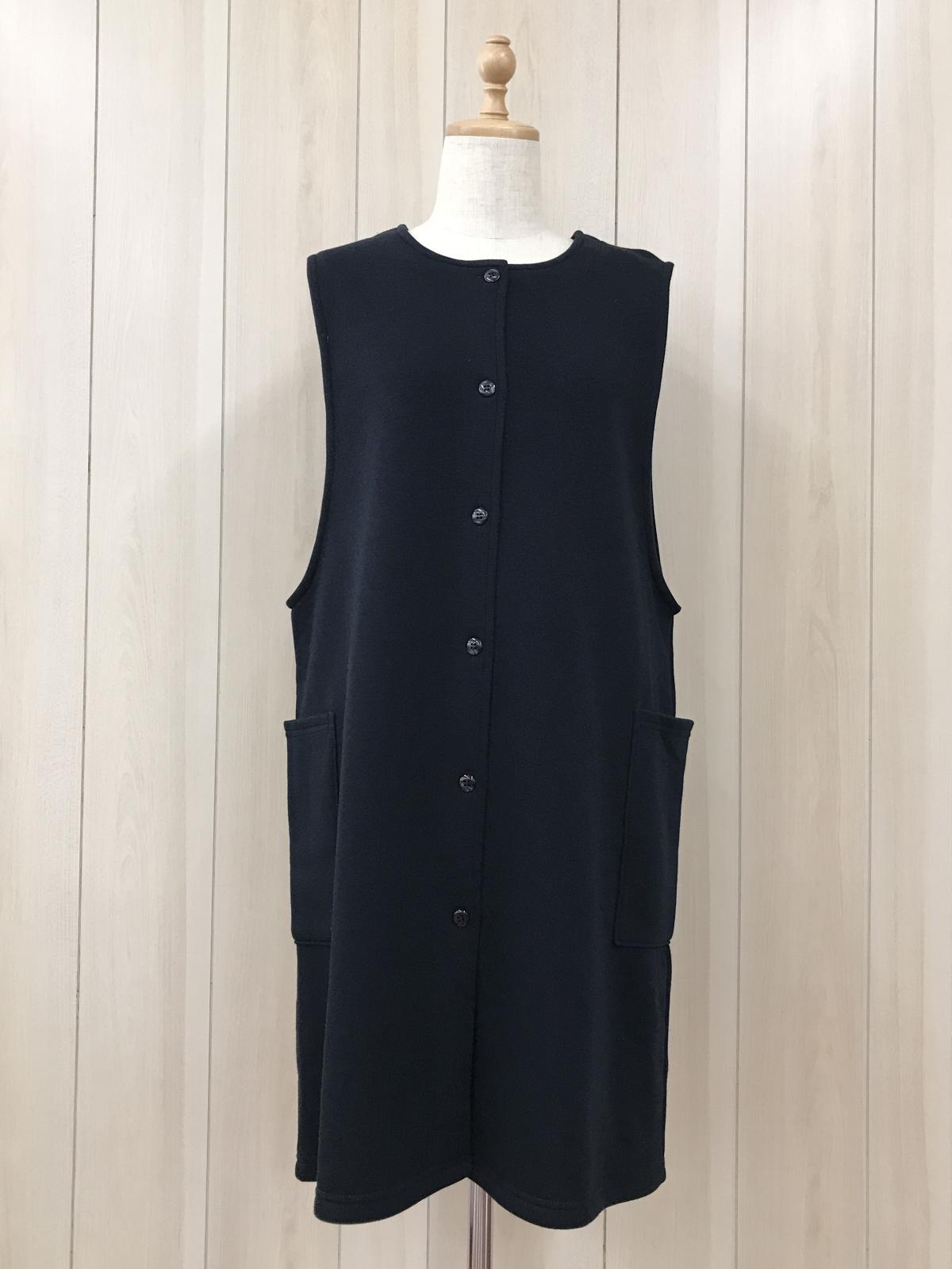 STYLE UP APRON　裏起毛ニット ジレエプロン　