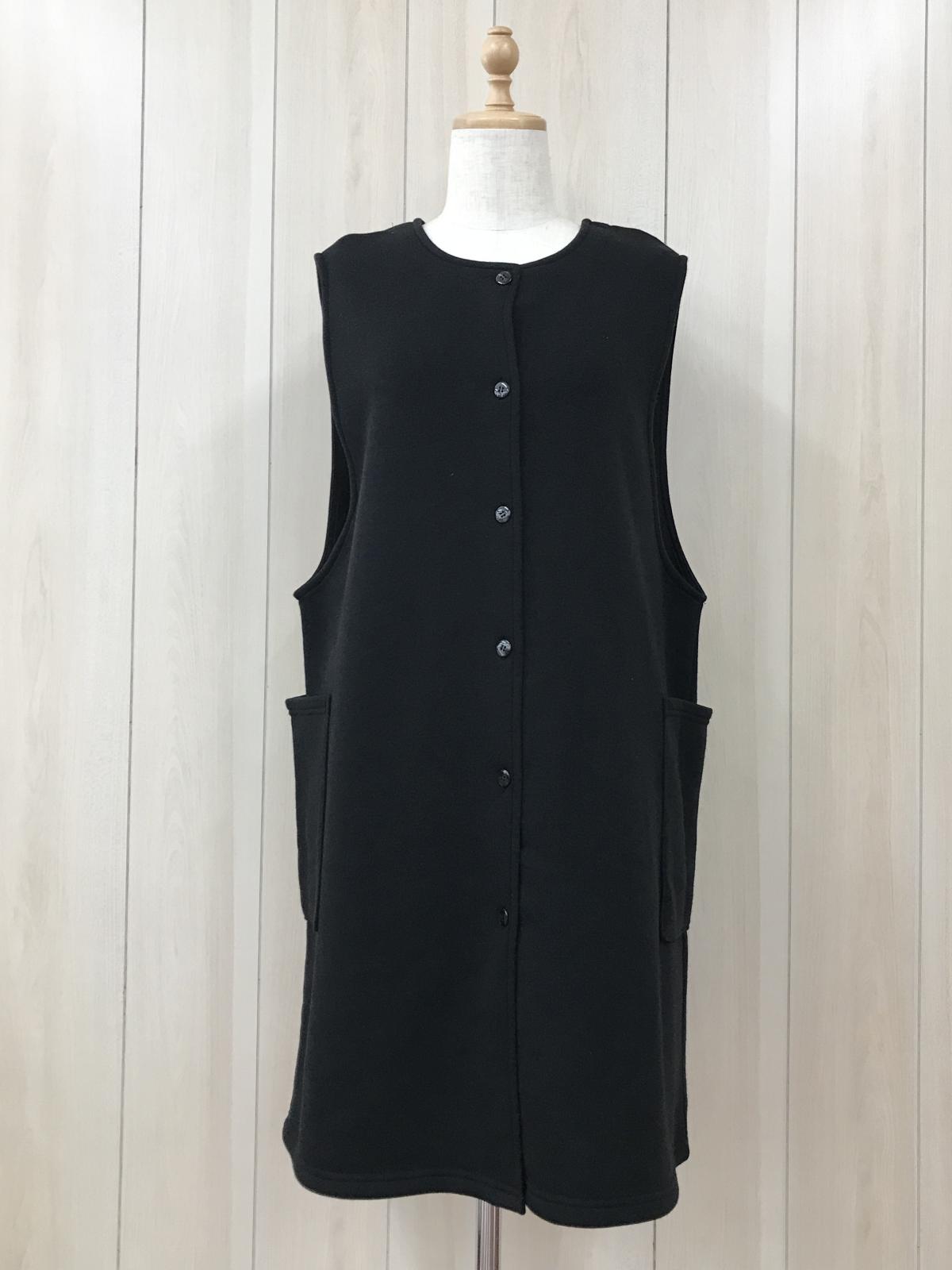 STYLE UP APRON　裏起毛ニット ジレエプロン　