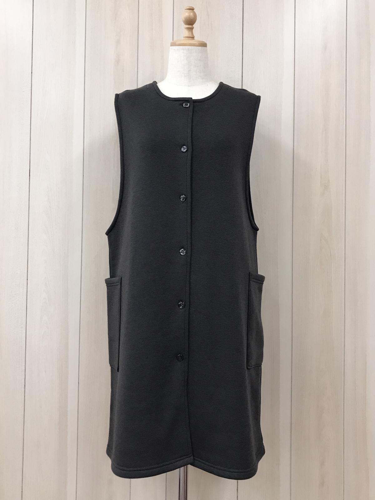 STYLE UP APRON　裏起毛ニット ジレエプロン　