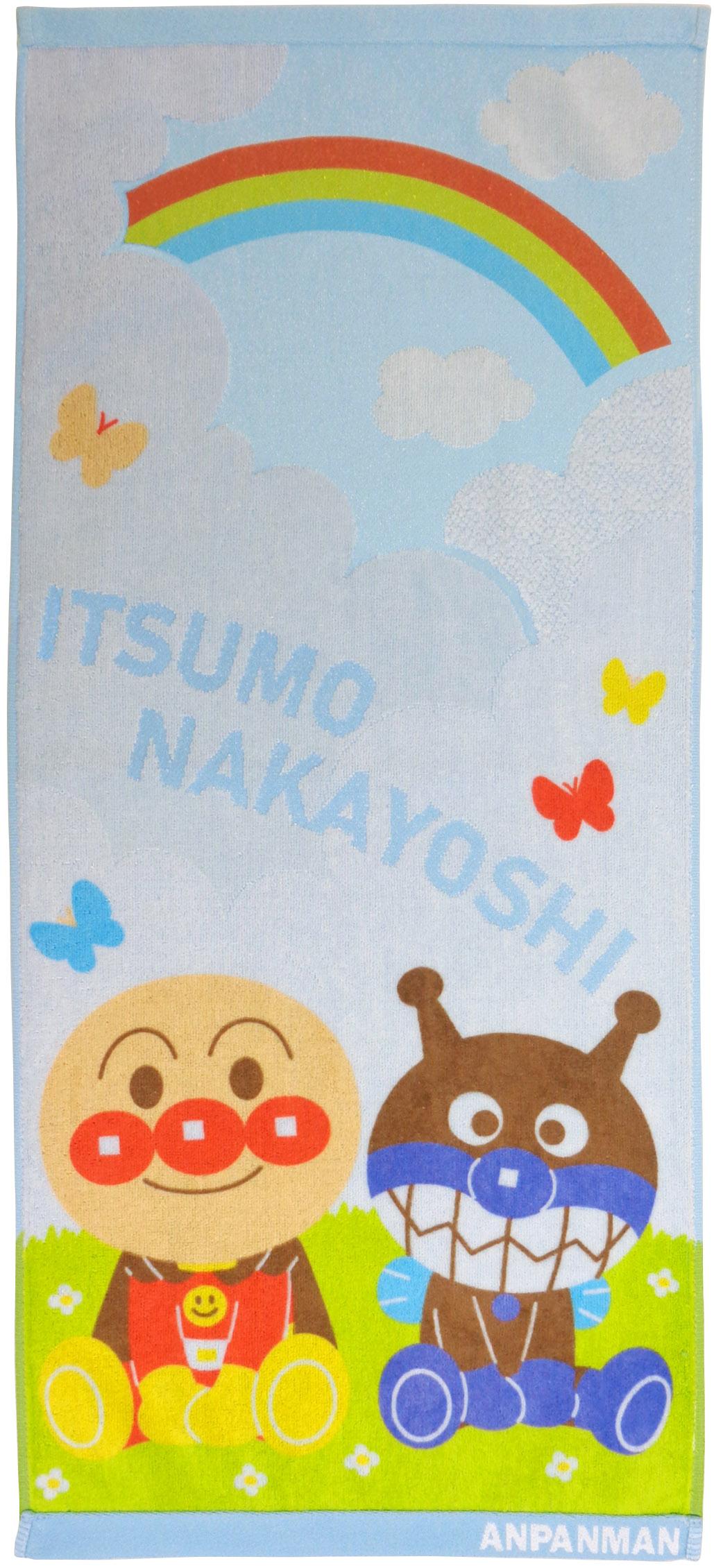 【アンパンマン】くもとにじ〈フェイスタオル〉