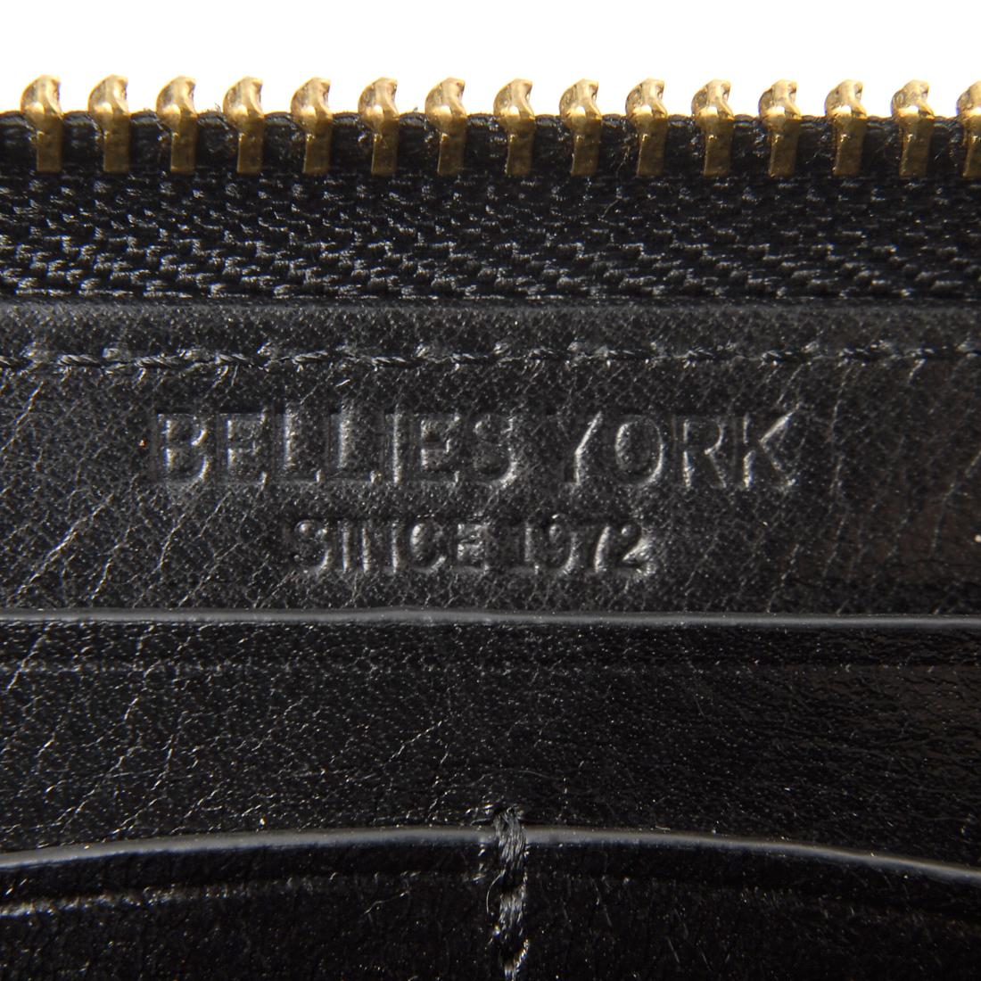 イタリアンレザー　BELLIES YORK   ラウンドファスナー長財布