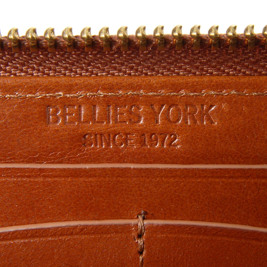 イタリアンレザー　BELLIES YORK   ラウンドファスナー長財布