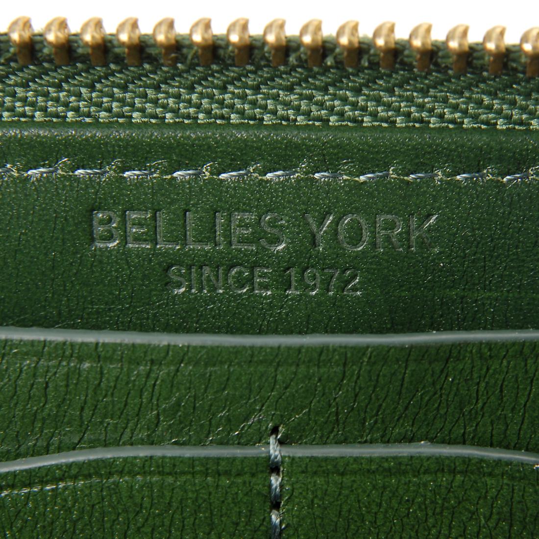 イタリアンレザー　BELLIES YORK   ラウンドファスナー長財布