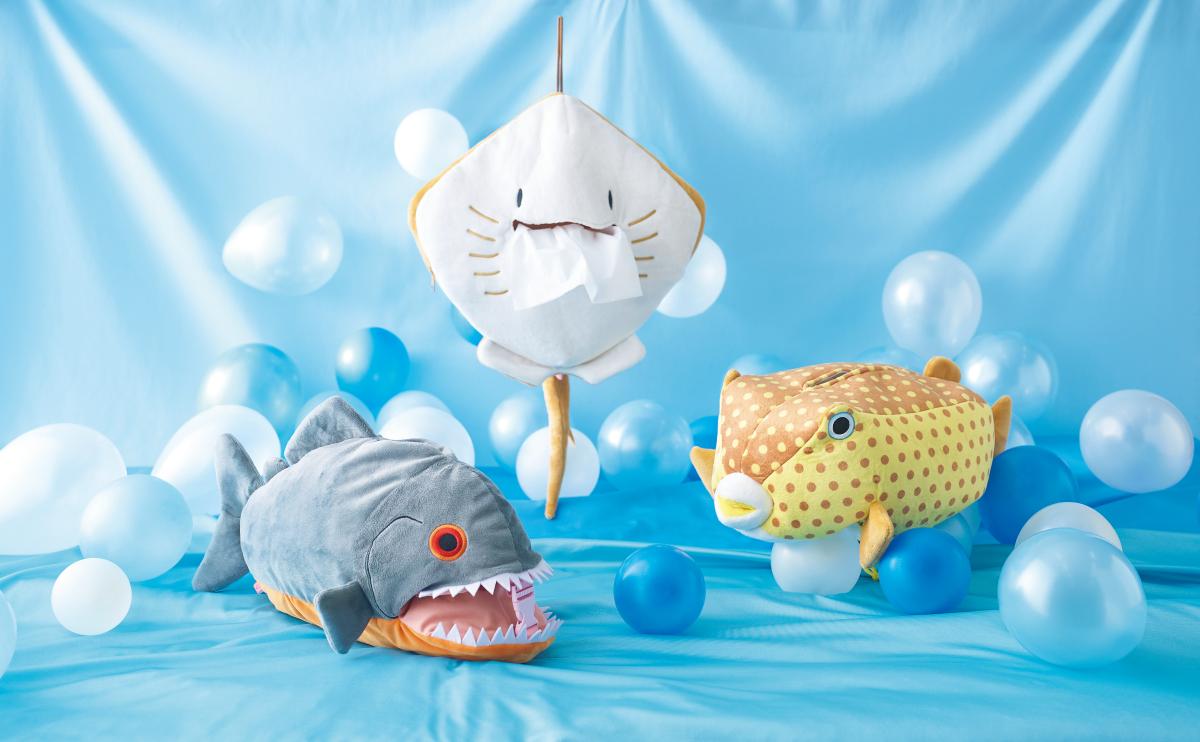 ティッシュケース　アカエイ