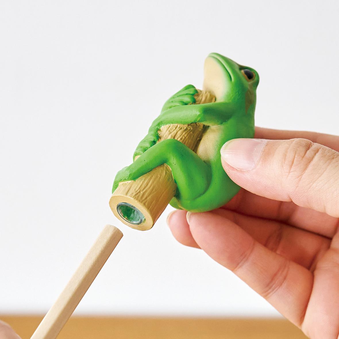 ペンシルシャープナー カメレオン　トカゲ　アマガエル　イチゴヤドクガエル　コバルトヤドクガエル