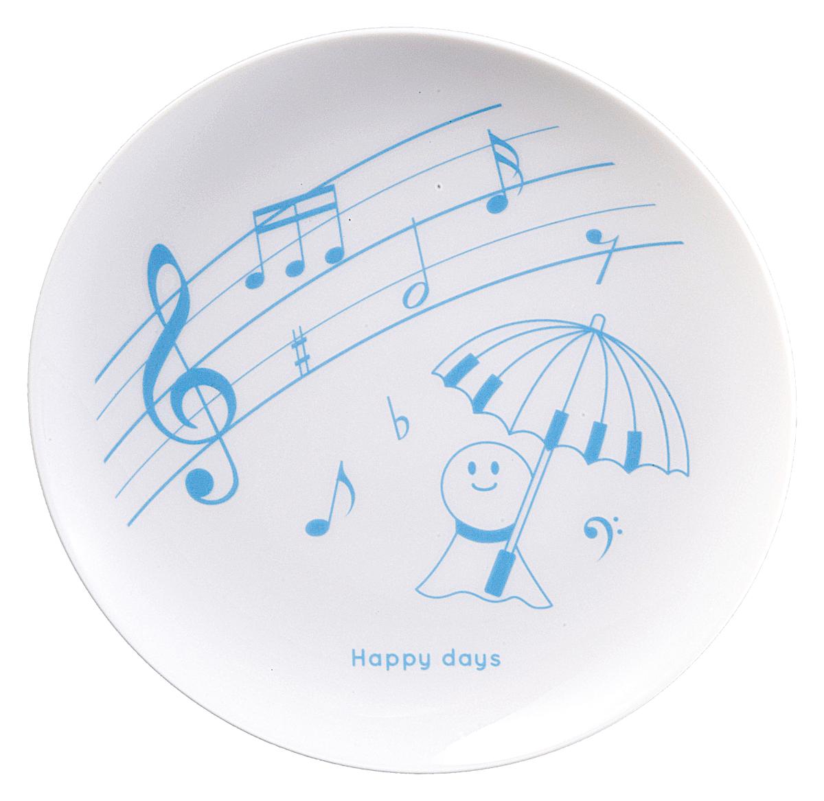 プレート Happy days　音楽　ピアノ