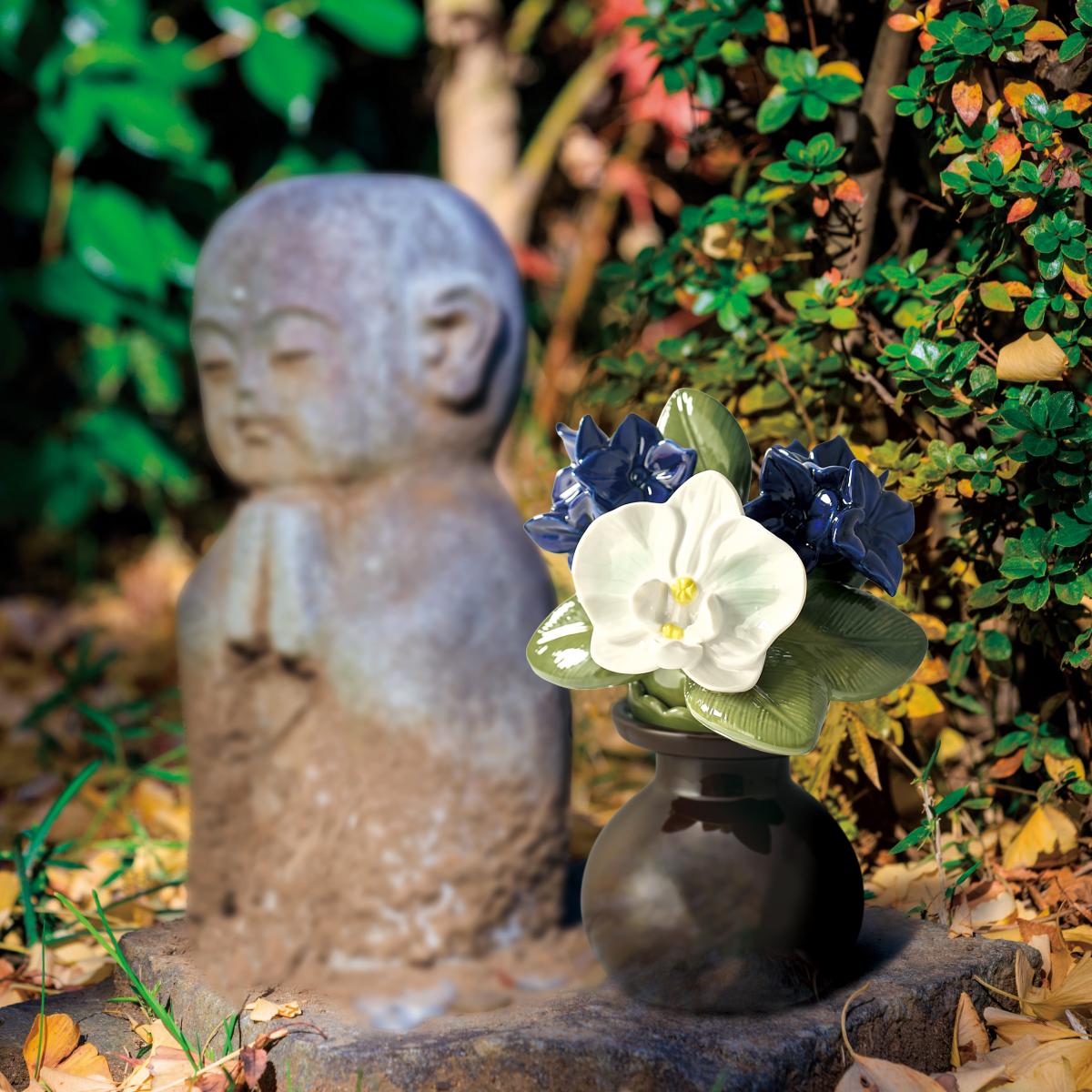 花台 Sサイズ Lサイズ 青磁白ぼかし ブラウン 1対