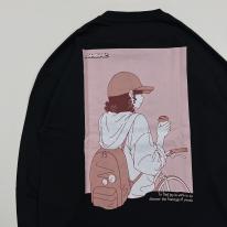 「休日少女」プリントロンTee