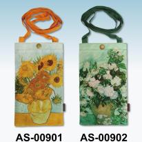 名画スマホショルダーバッグ