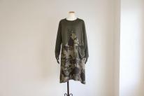 アートプリント切替チュニック