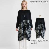 アートプリント切替チュニック