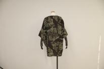 アートプリントドルマン開きチュニック