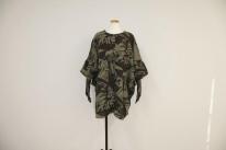アートプリントドルマン開きチュニック
