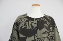 アートプリントドルマン開きチュニック