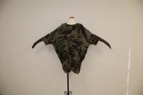 アートプリントドルマン開きチュニック