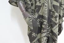 アートプリントドルマン開きチュニック