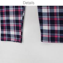 裏シャギーチェックプリントパンツ LLサイズ