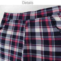 裏シャギーチェックプリントパンツ LLサイズ